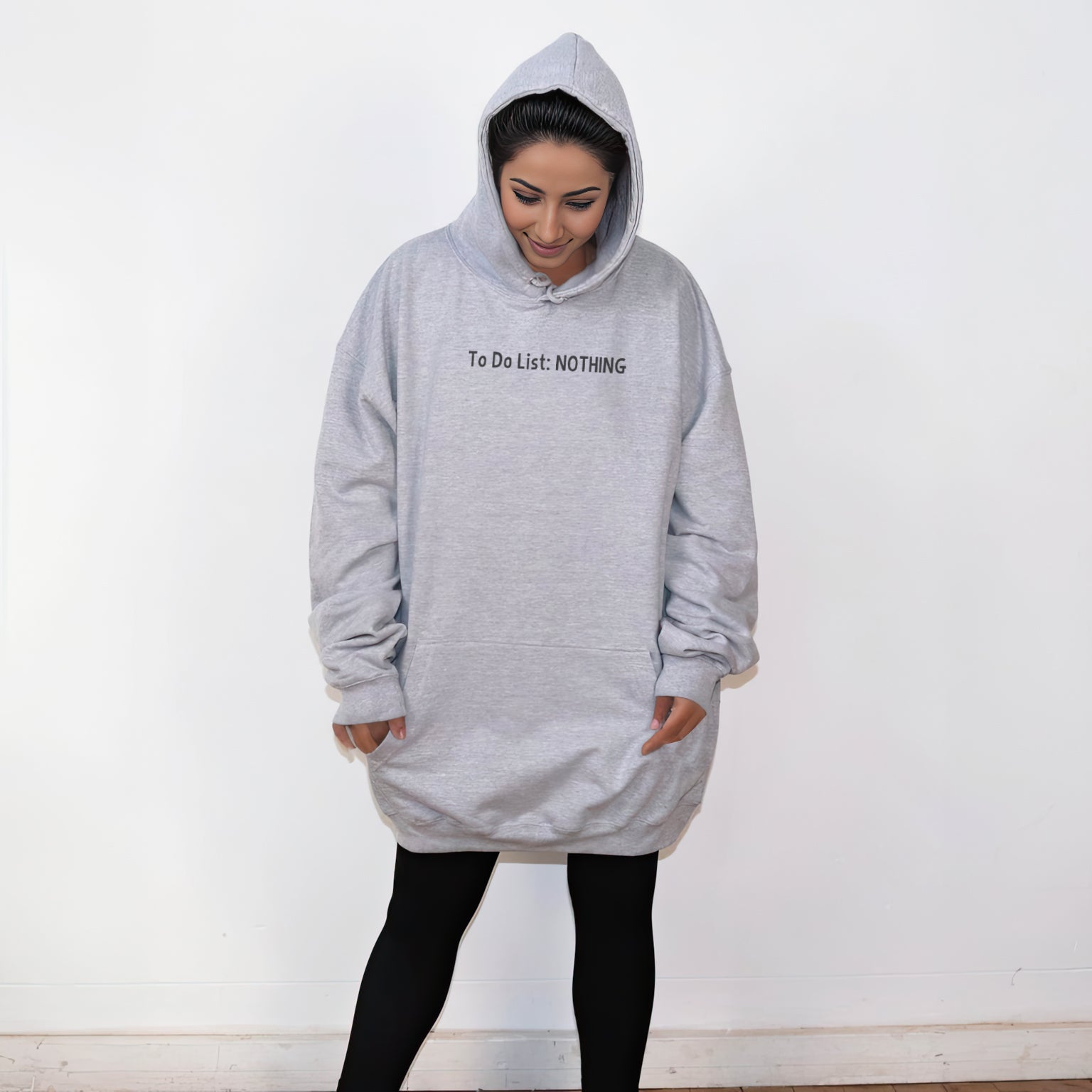 To Do List - Nothing  - Kids Oversized Comfy Original Hoody