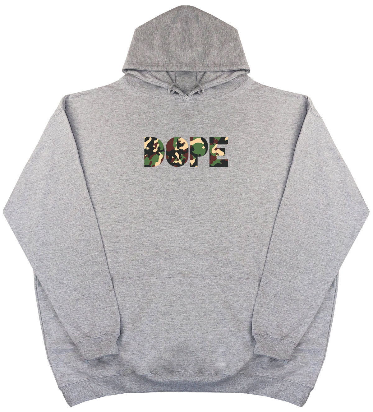 DOPE - Camo Print - Huge Oversized Comfy Original Hoody