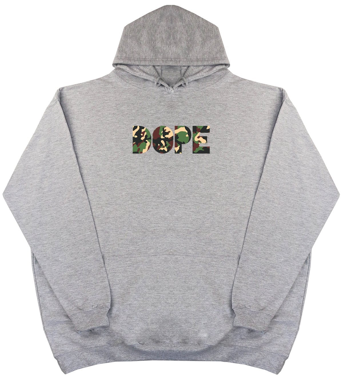 DOPE - Camo Print - New Style - Huge Size - Oversized Comfy Hoody