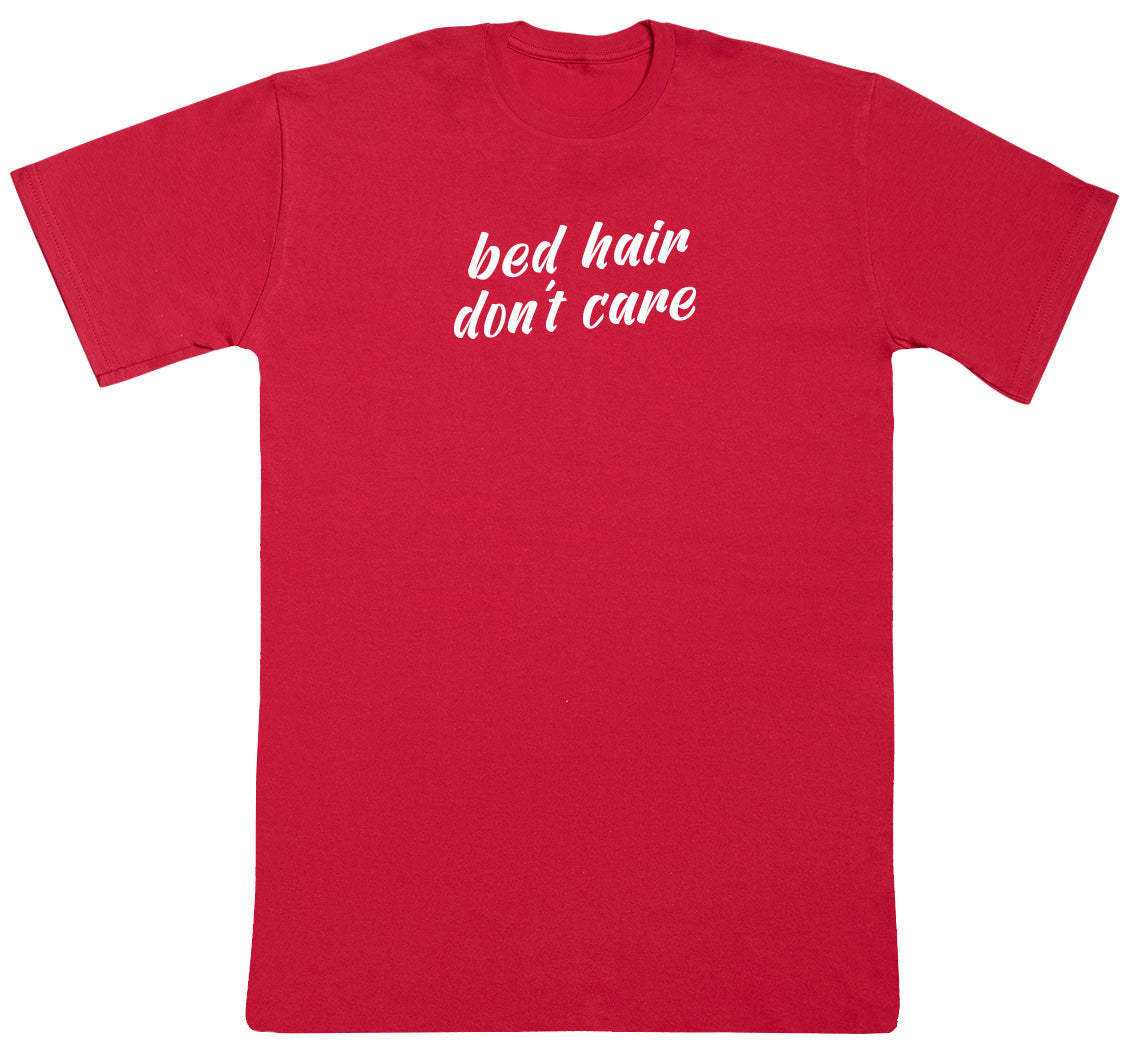 Bed Hair Don't Care - Kids Oversized Comfy T-Shirt