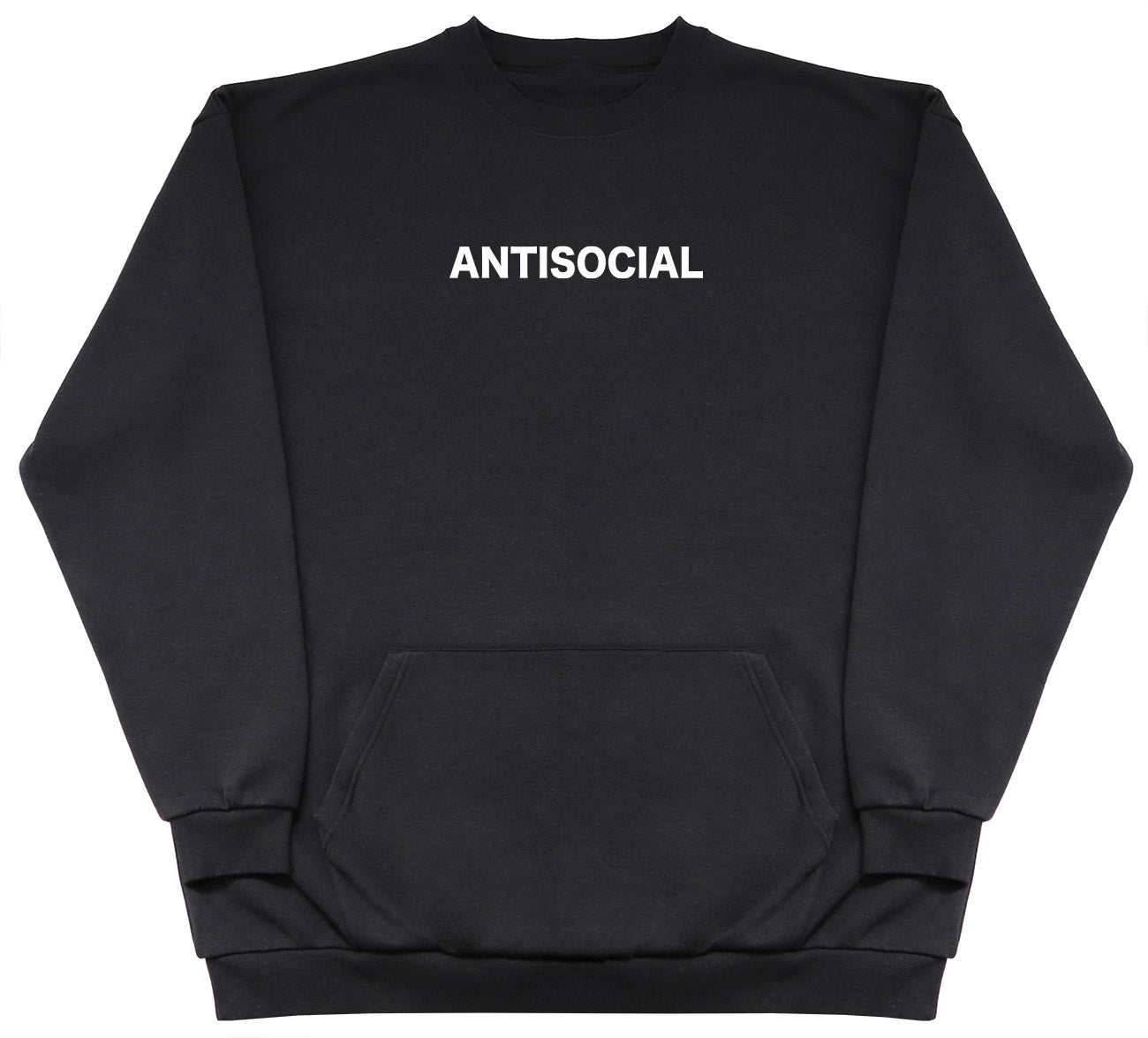 Antisocial - Huge Oversized Hoodless Hoodie