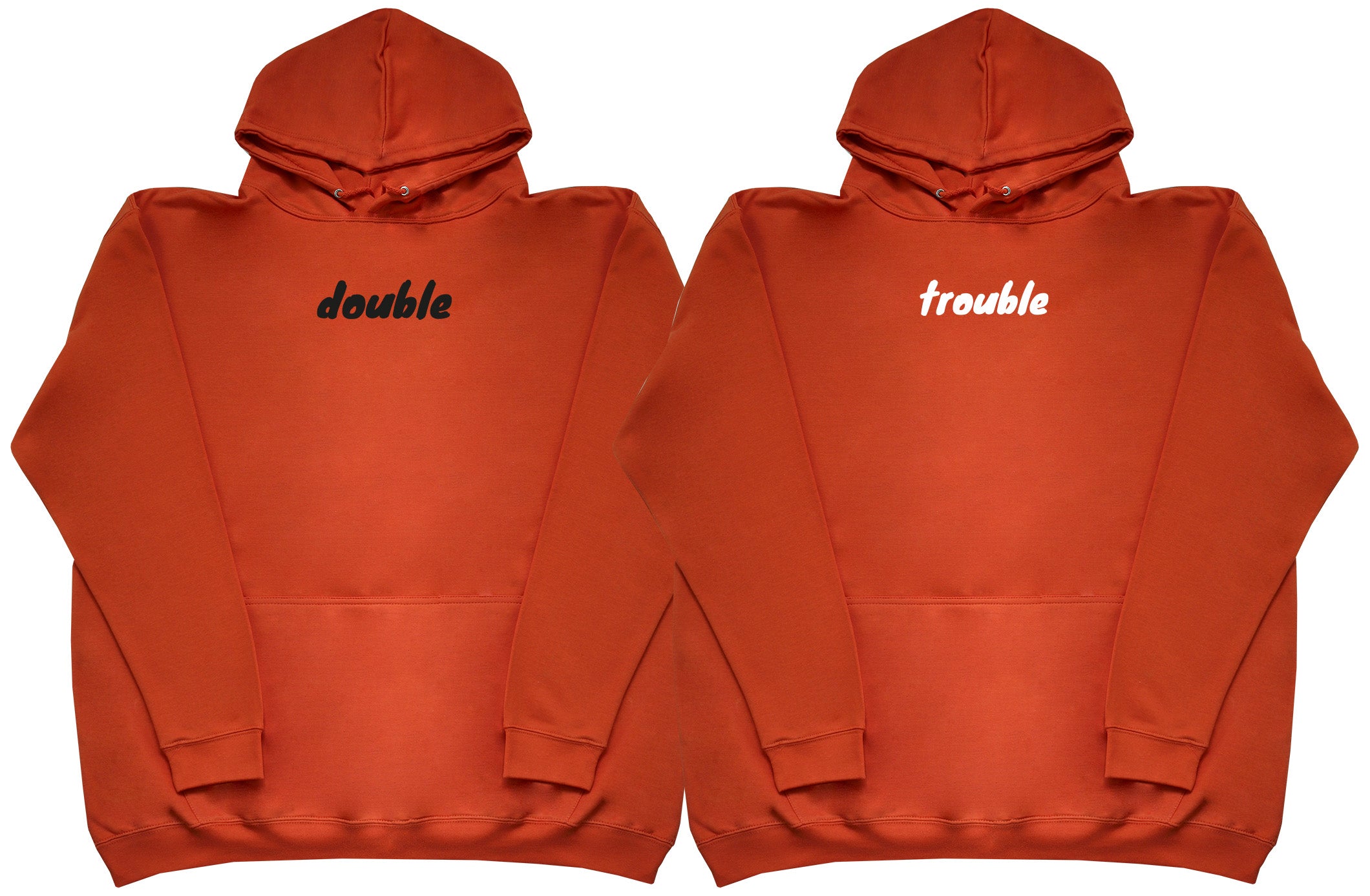 Double Trouble Matching Set - Huge Oversized Comfy Original Hoody