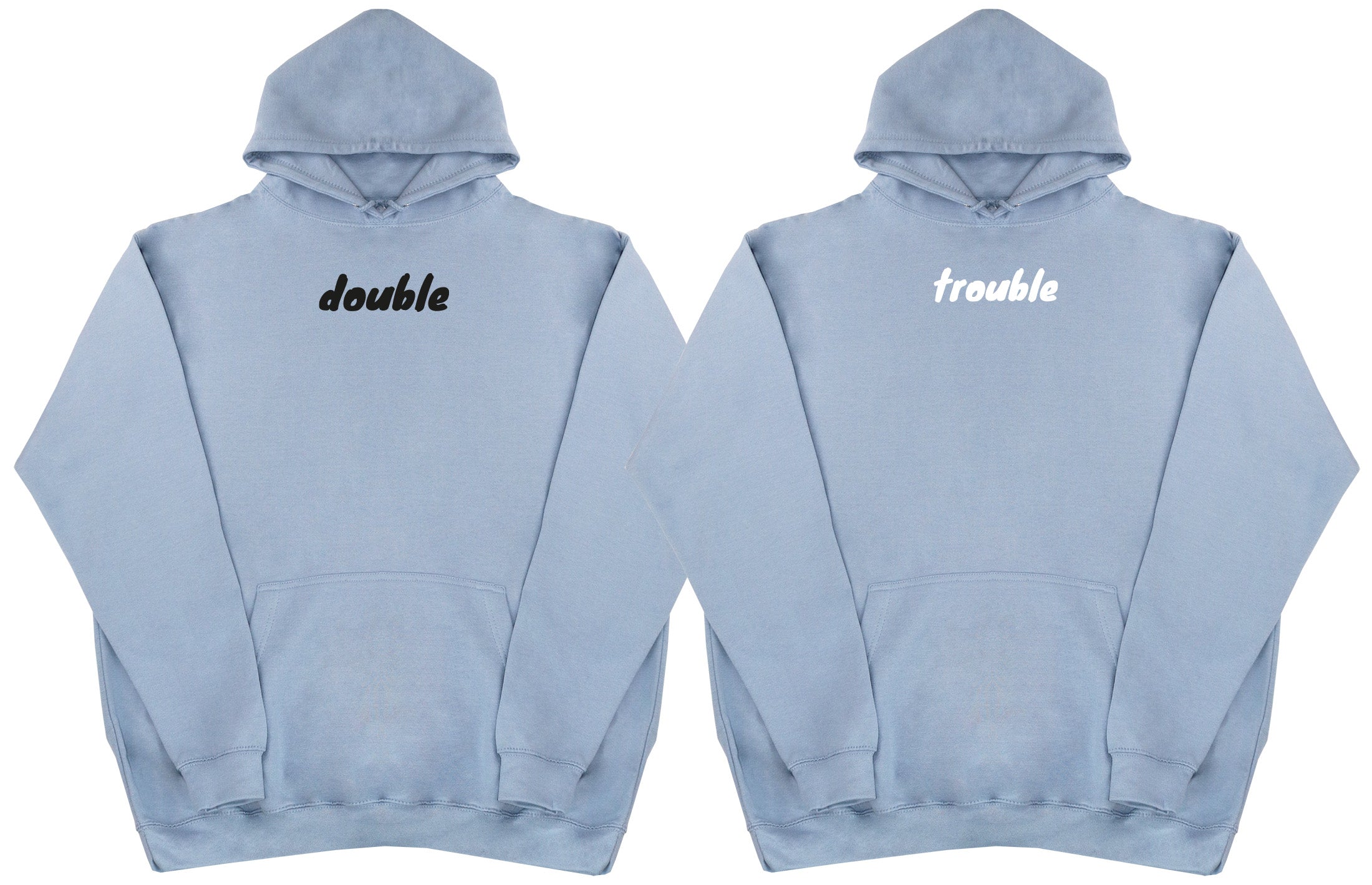 Double Trouble Matching Set - Huge Oversized Comfy Original Hoody