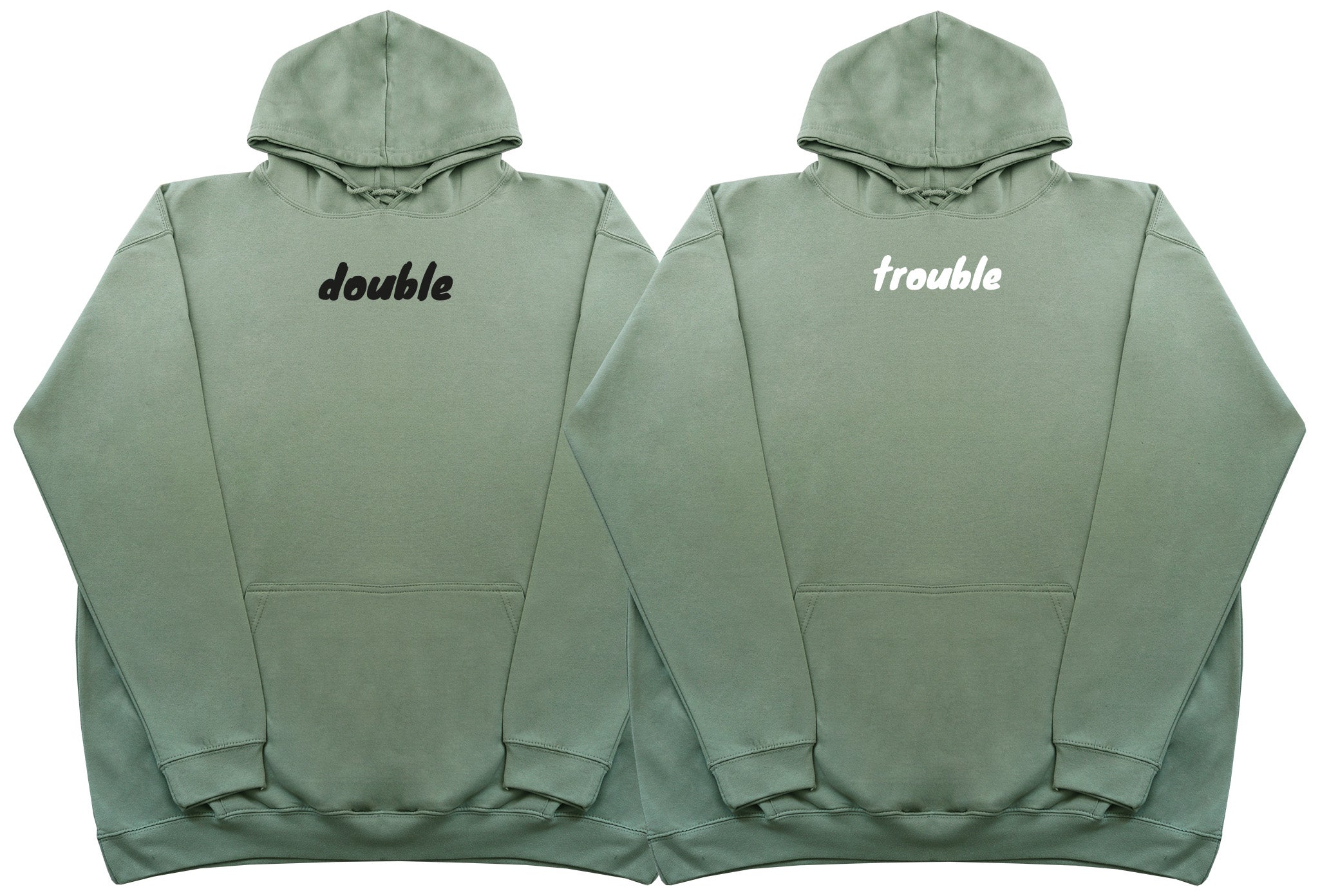 Double Trouble Matching Set - Huge Oversized Comfy Original Hoody