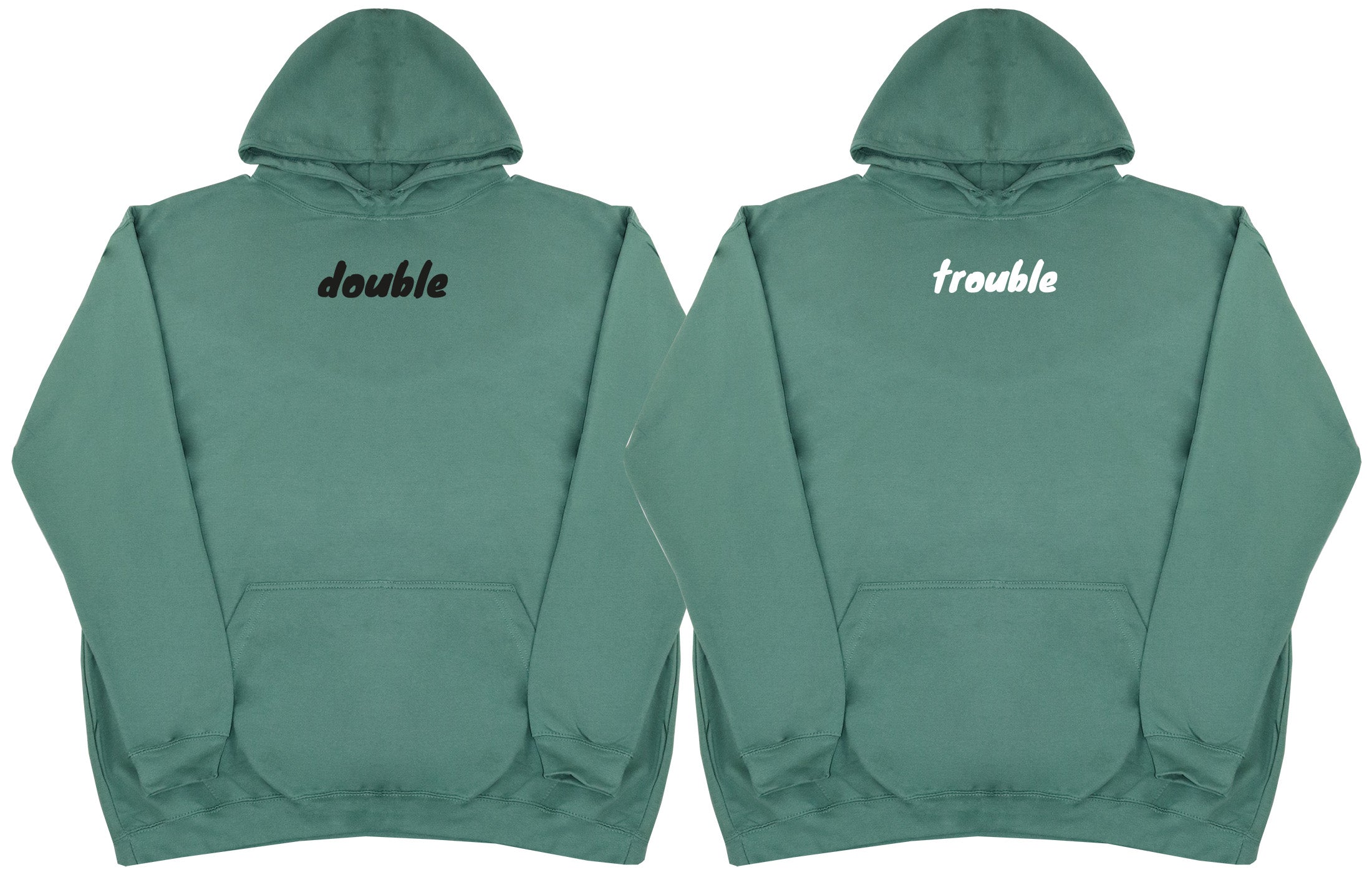 Double Trouble Matching Set - Huge Oversized Comfy Original Hoody