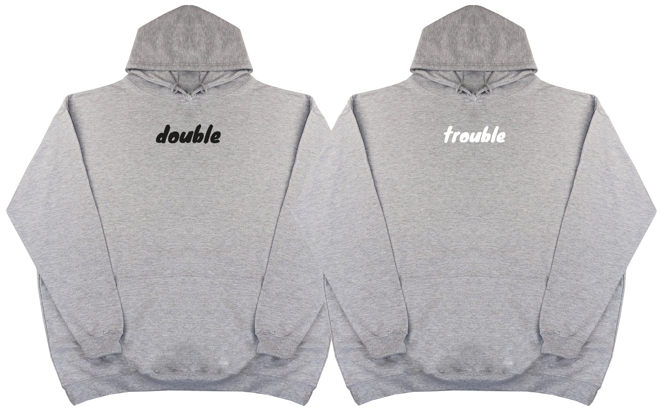 Double Trouble Matching Set - Huge Oversized Comfy Original Hoody