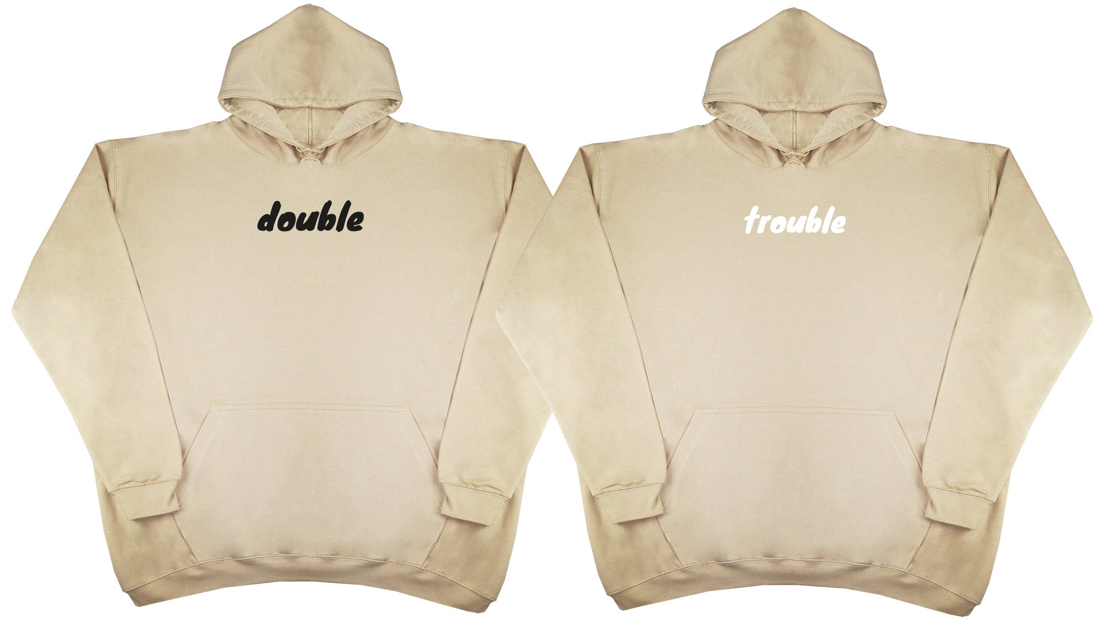 Double Trouble Matching Set - Huge Oversized Comfy Original Hoody