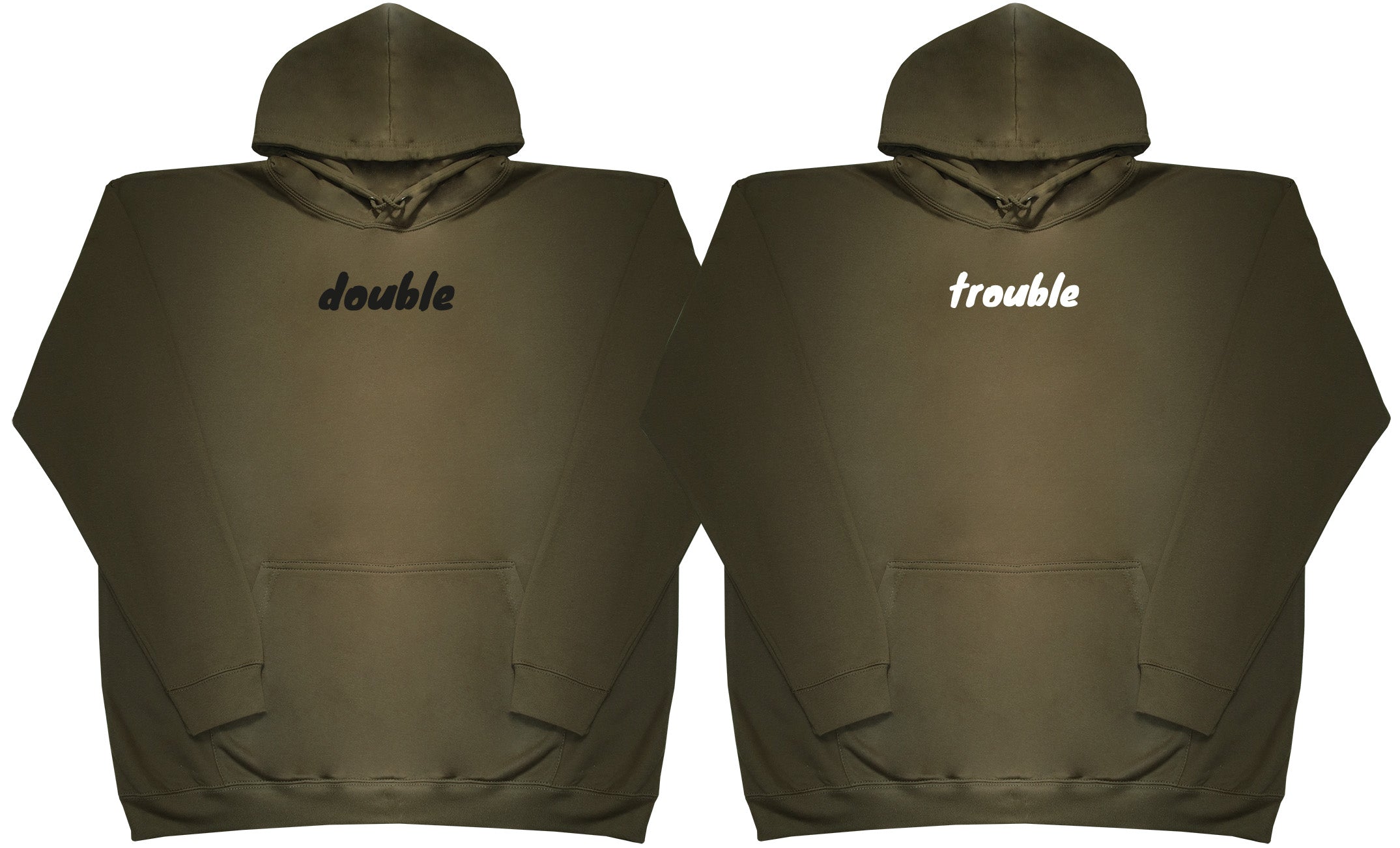 Double Trouble Matching Set - Huge Oversized Comfy Original Hoody