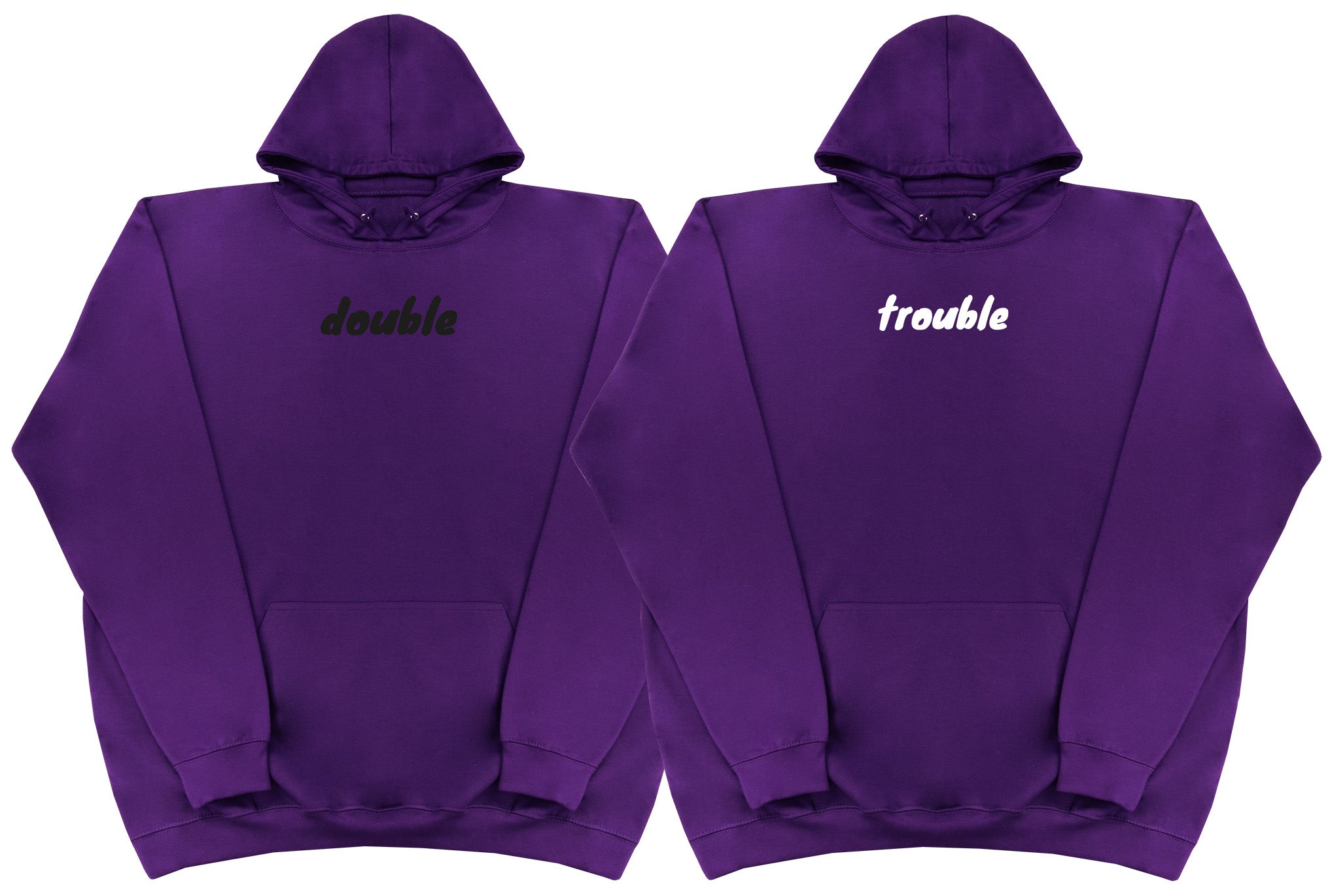 Double Trouble Matching Set - Huge Oversized Comfy Original Hoody