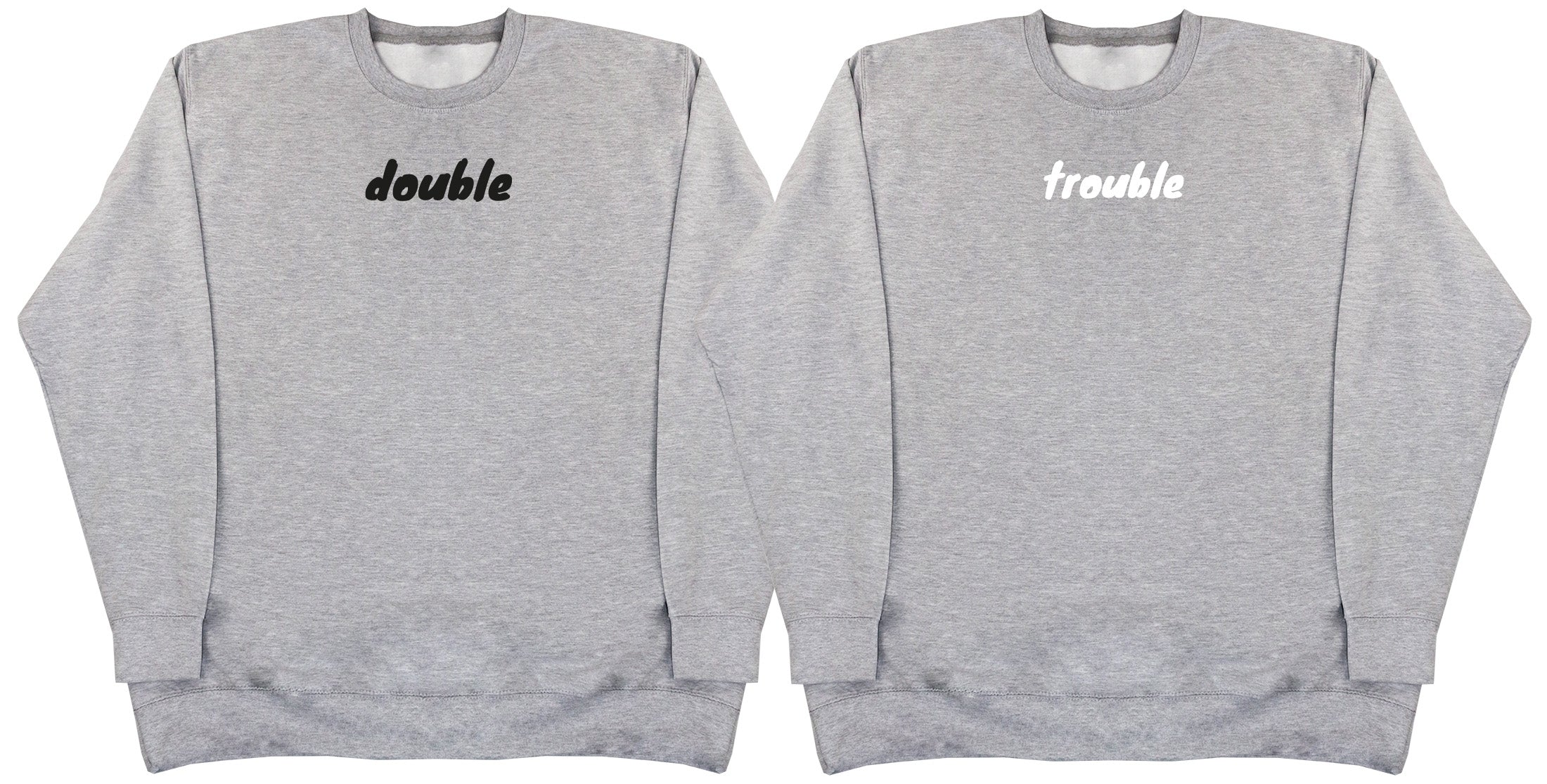 Double Trouble Matching Set - Huge Oversized Comfy Sweater