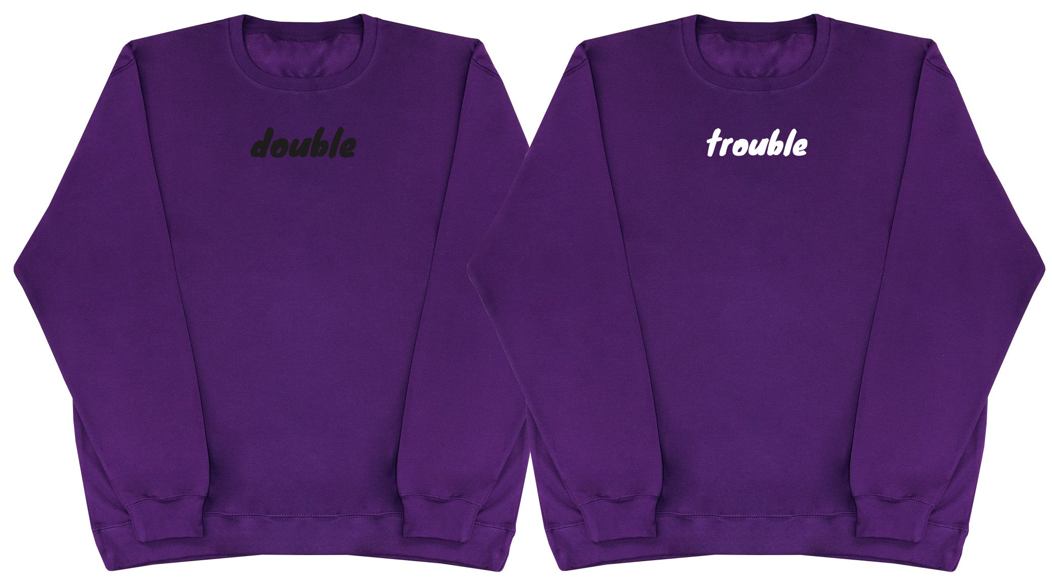 Double Trouble Matching Set - Huge Oversized Comfy Sweater