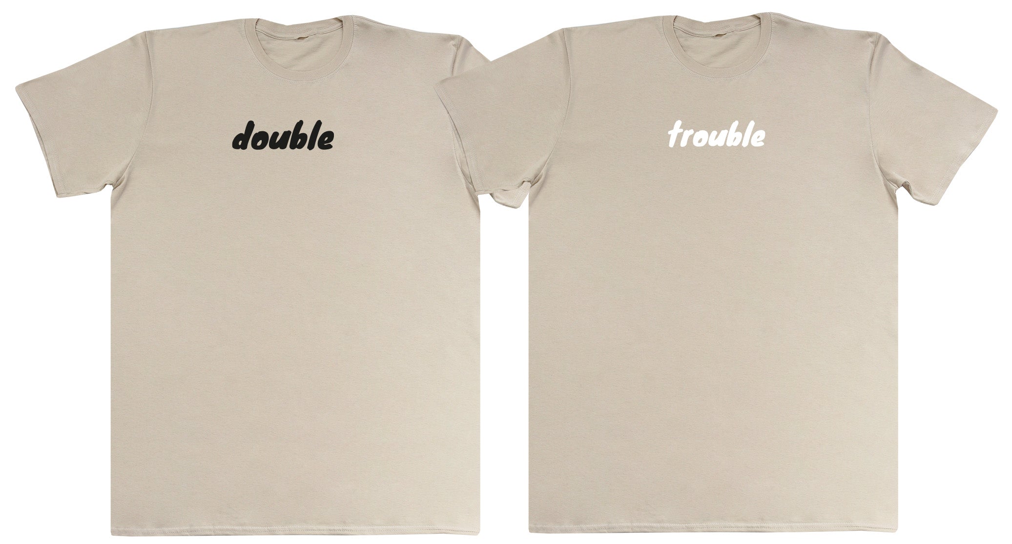 Double Trouble Matching Set - Kids Oversized Comfy & Extra Comfy T-Shirt