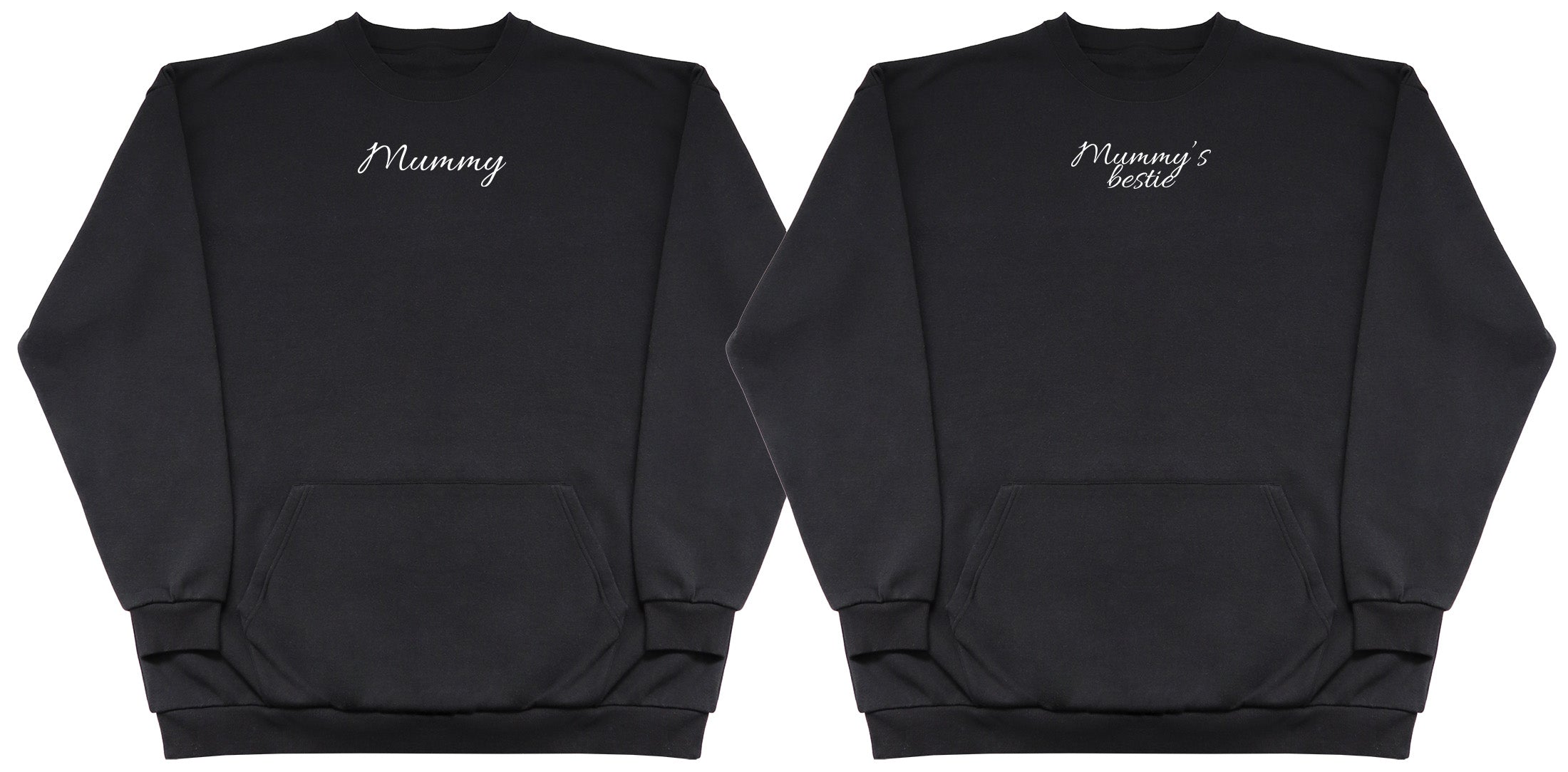 Mummy & Mummy's Bestie Matching Set - Huge Oversized Hoodless Hoodie