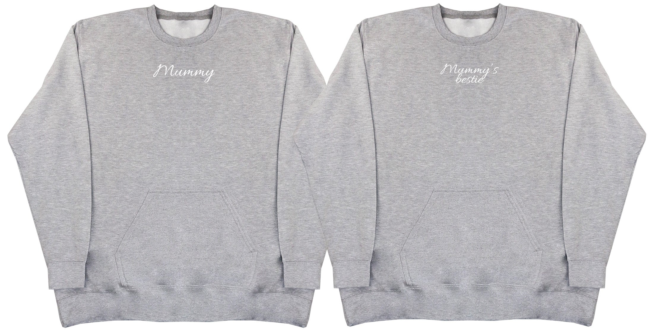 Mummy & Mummy's Bestie Matching Set - Huge Oversized Hoodless Hoodie