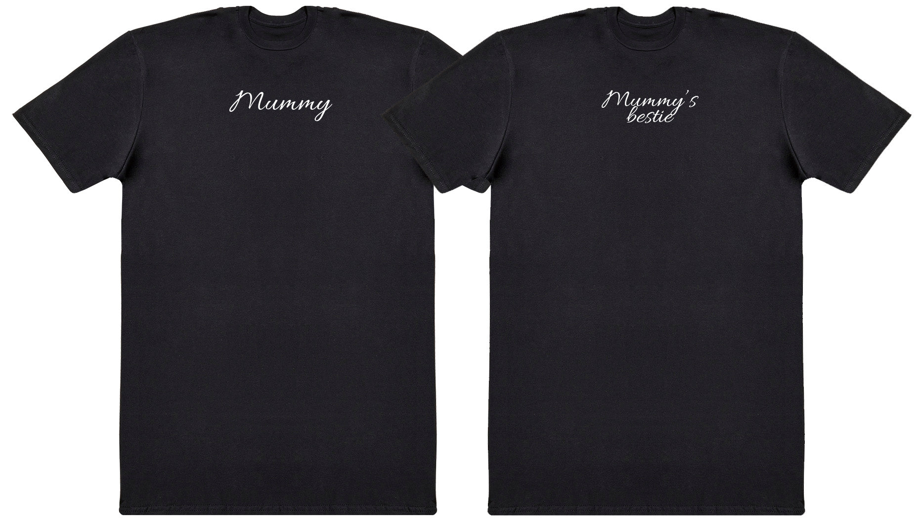 Mummy & Mummy's Bestie Matching Set - Huge Oversized Comfy Original T-Shirts