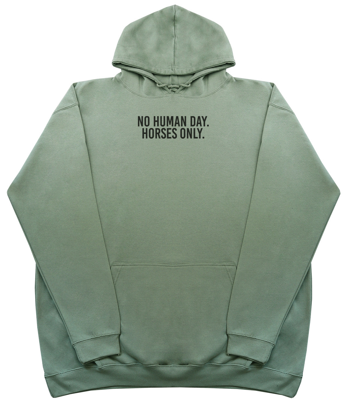 No Human Day. Horses Only - Kids Oversized Comfy Original Hoody