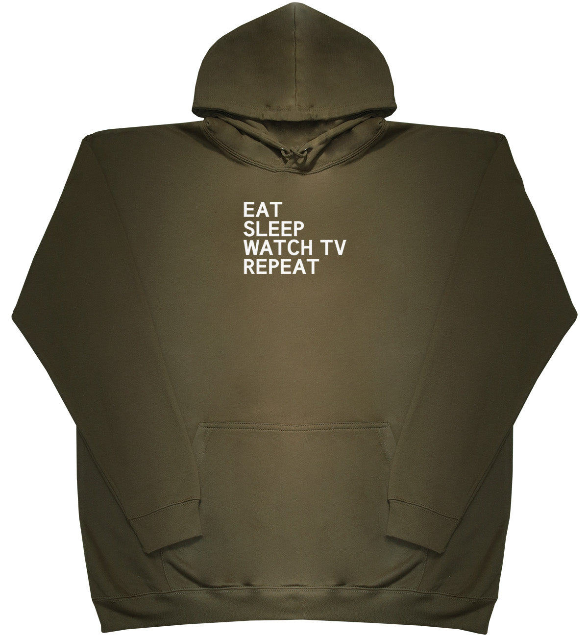 Eat Sleep Watch TV Repeat - Huge Oversized Comfy Original Hoody