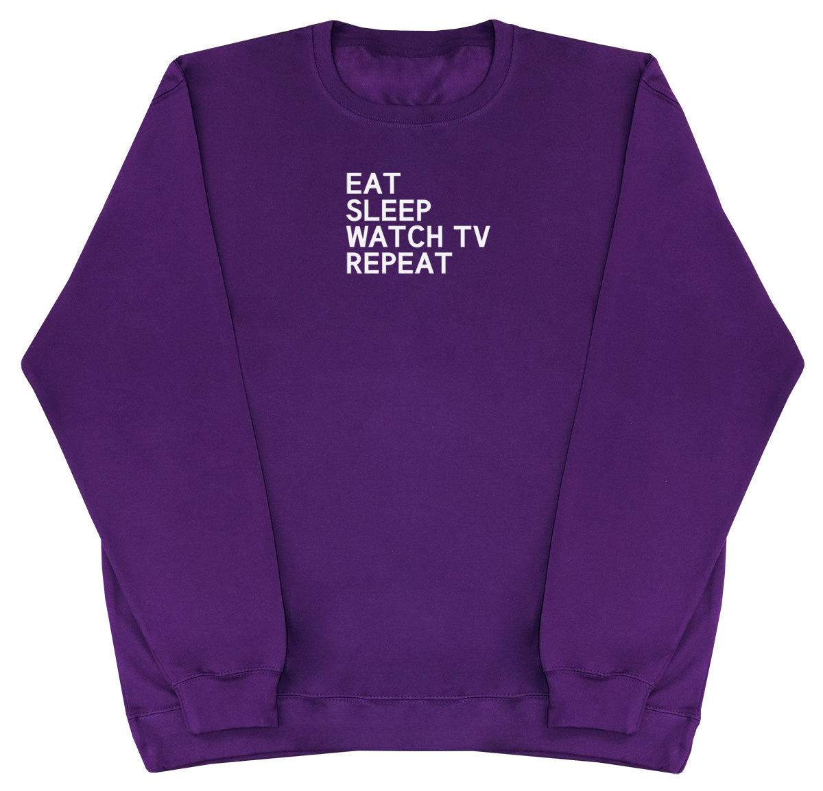 Eat Sleep Watch TV Repeat - Kids Oversized Comfy Sweater