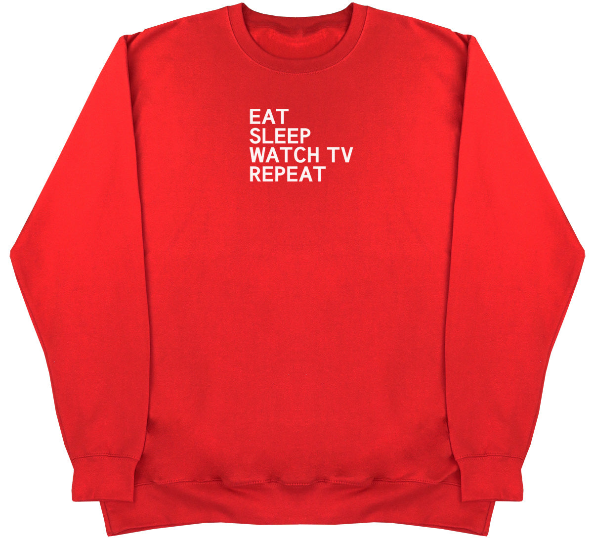 Eat Sleep Watch TV Repeat - Kids Oversized Comfy Sweater