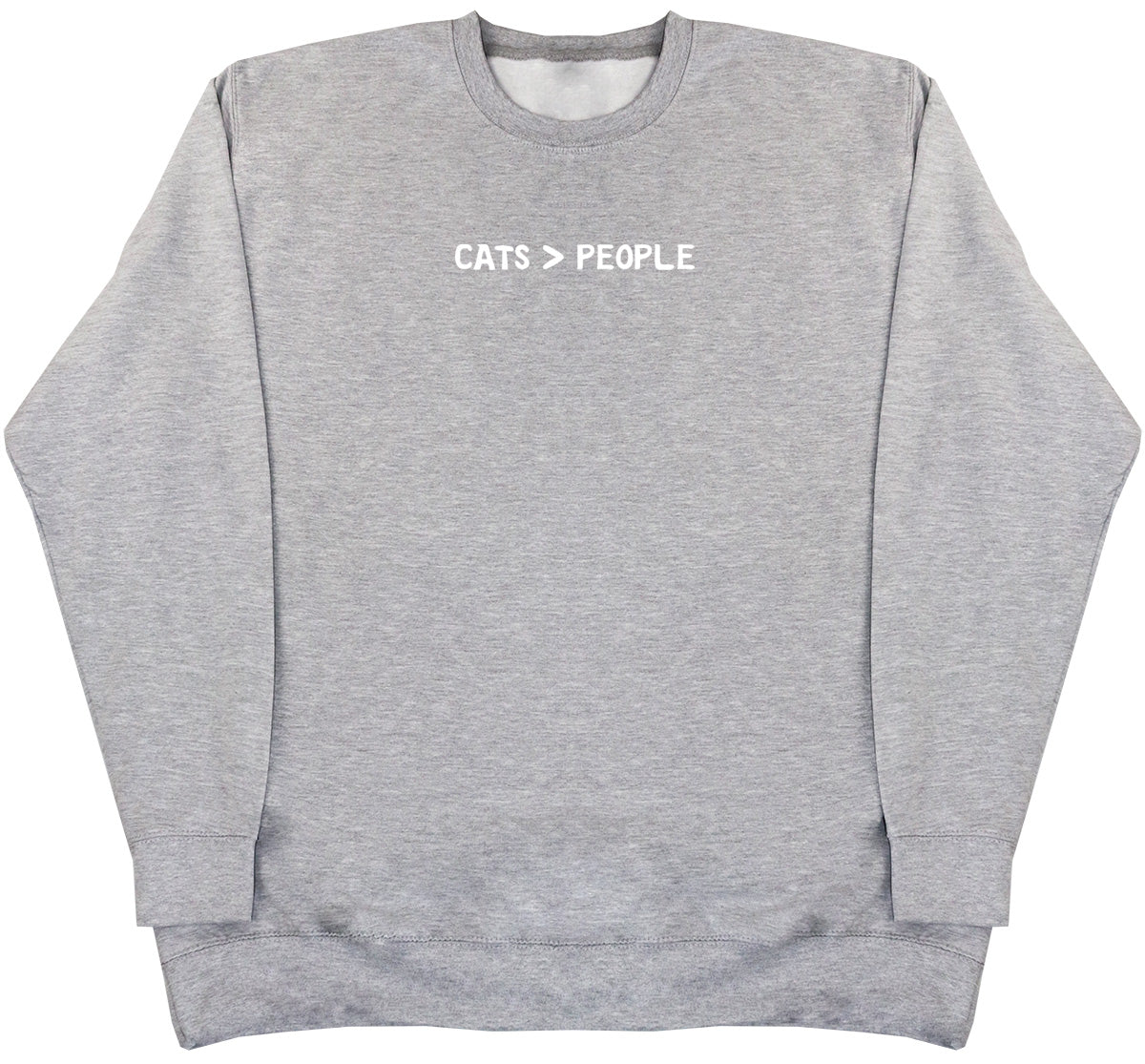 Cats Greater Than People - Kids Oversized Comfy Sweater