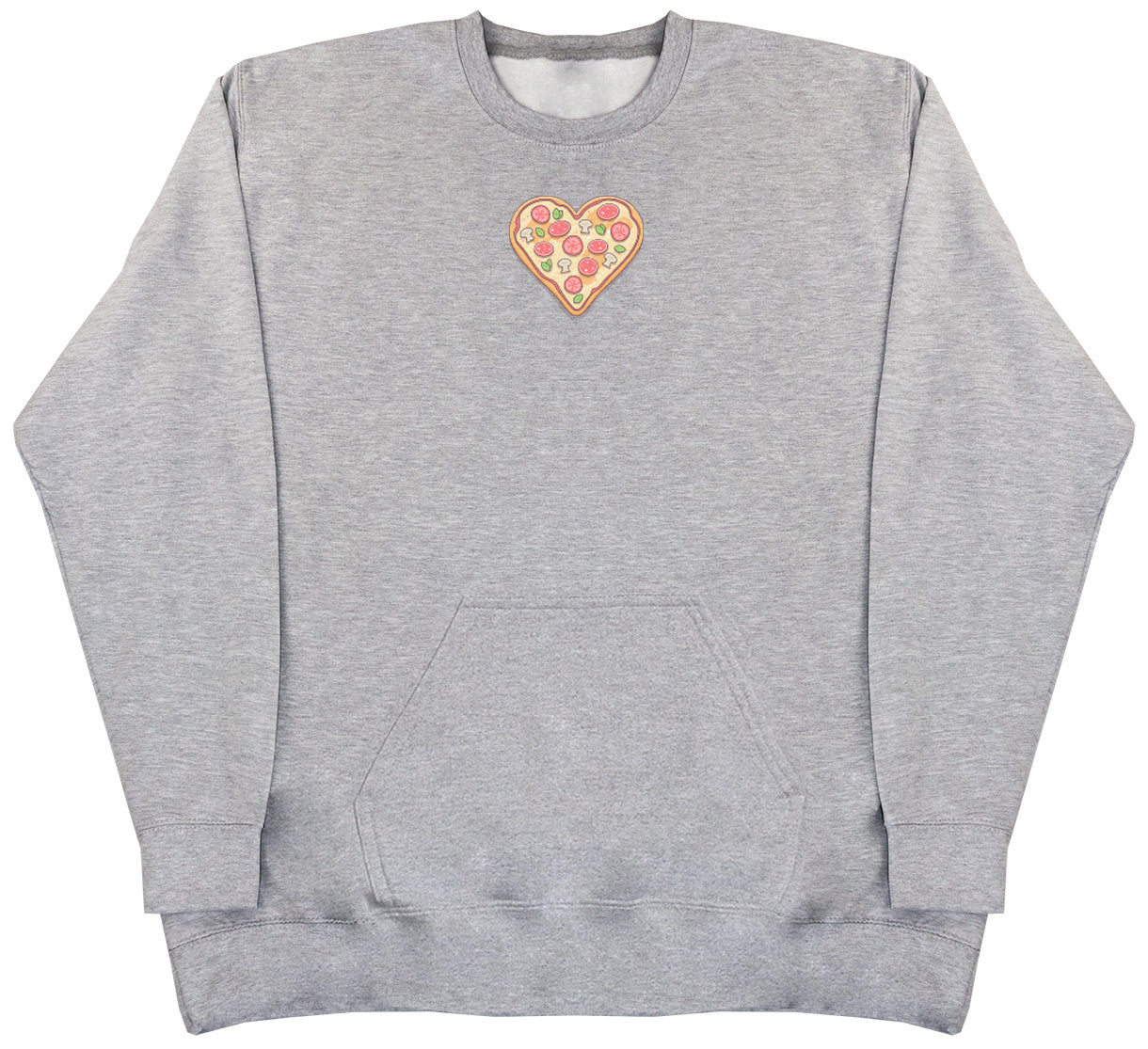 Pizza Heart - Huge Oversized Hoodless Hoodie