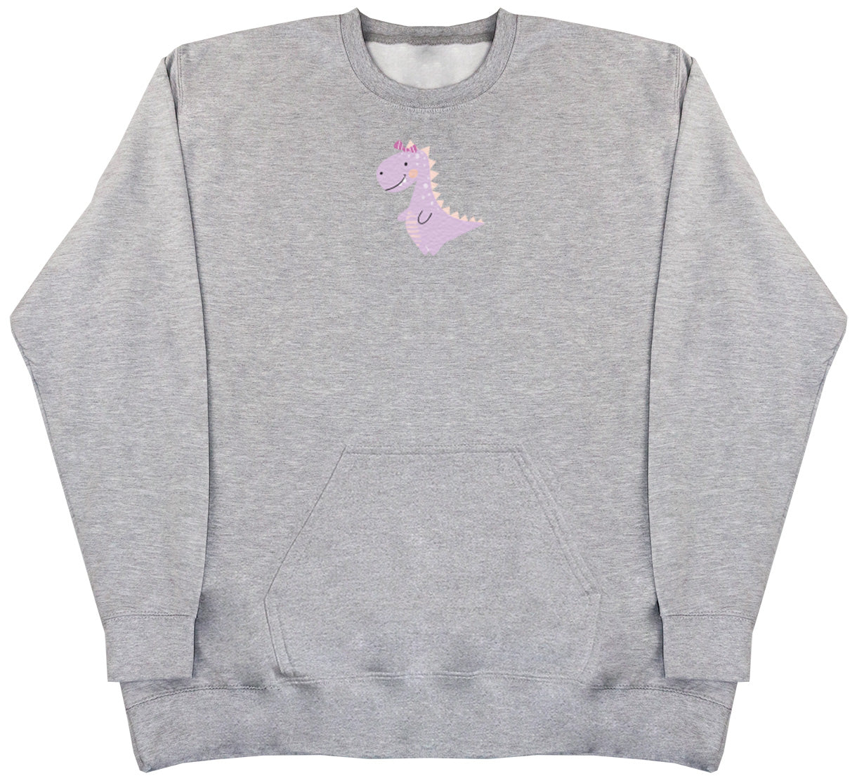 Pink Dino - Huge Oversized Hoodless Hoodie