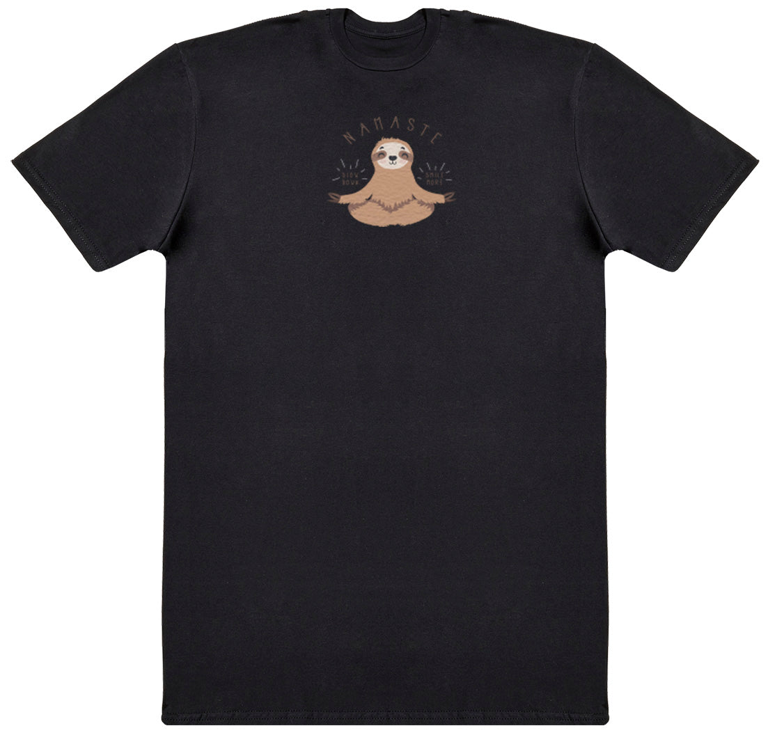 Namaste Sloth - Kids Oversized Comfy T-Shirt