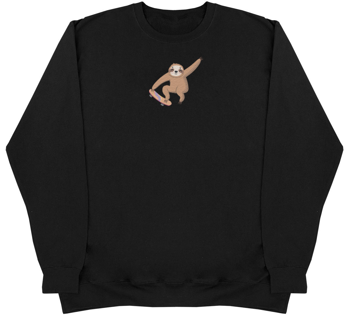 Skating Sloth - Huge Oversized Comfy Original Sweater