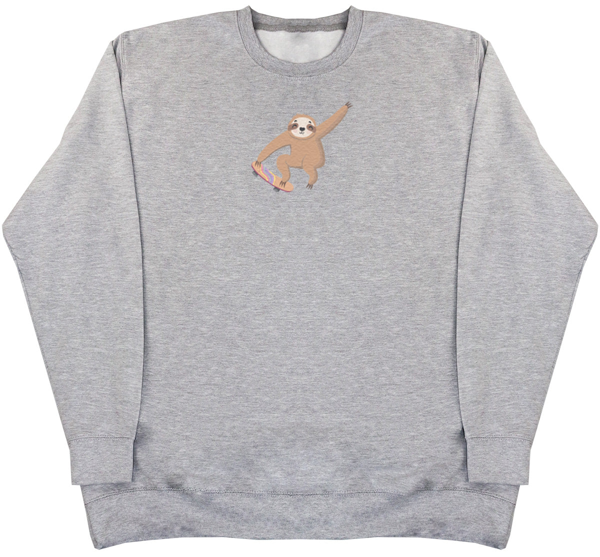 Skating Sloth - Kids Oversized Comfy Sweater