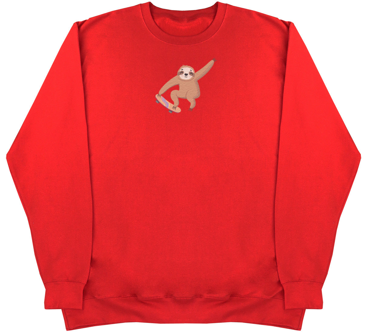 Skating Sloth - Huge Oversized Comfy Original Sweater