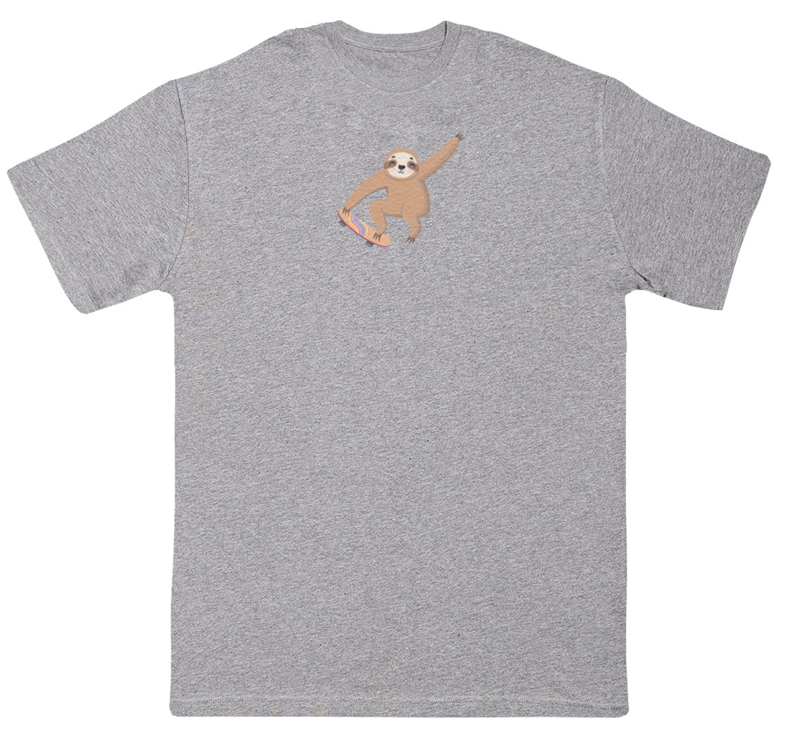 Skating Sloth - Huge Oversized Comfy Original T-Shirt