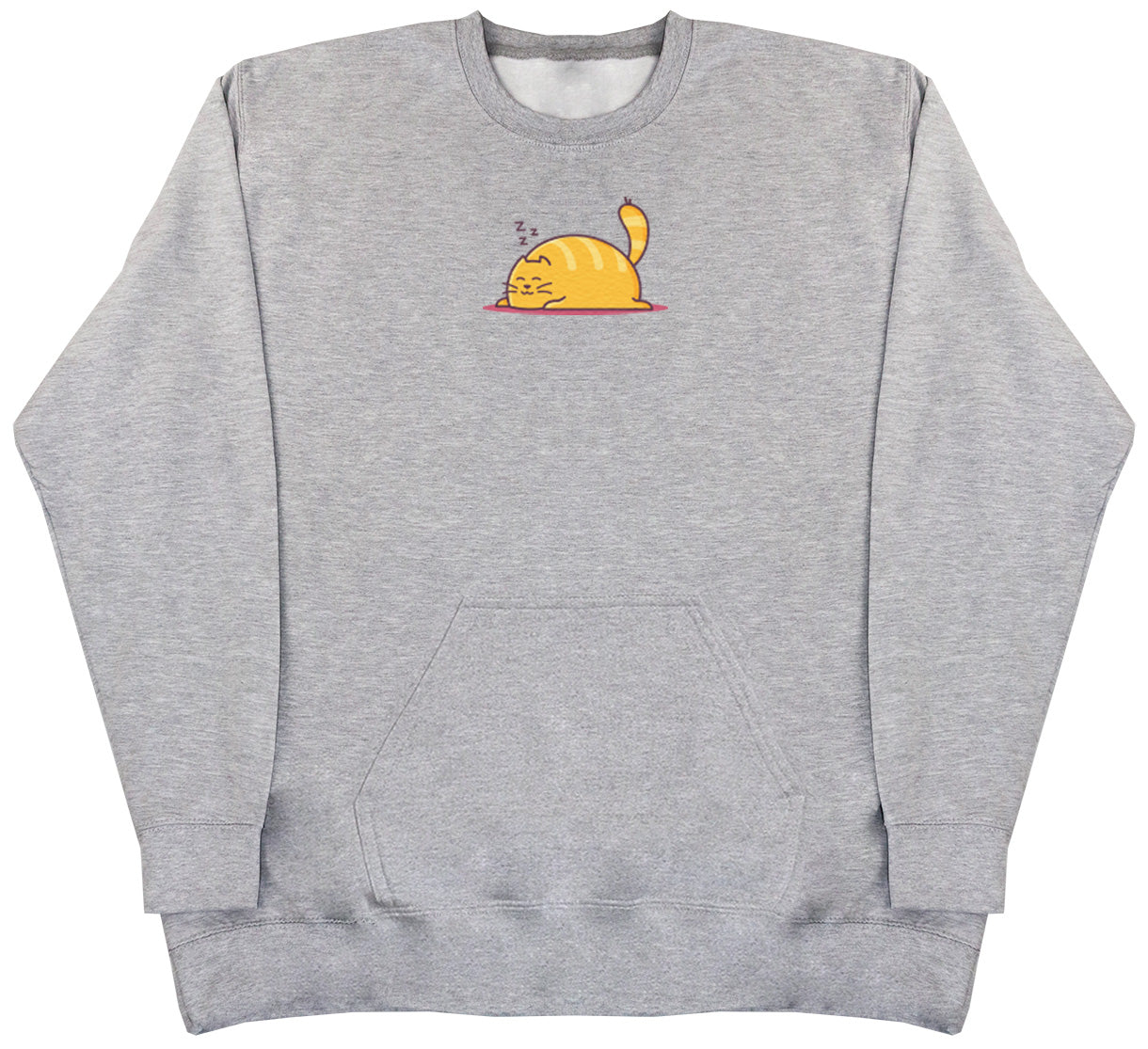 Sleeping Cat - Huge Oversized Hoodless Hoodie