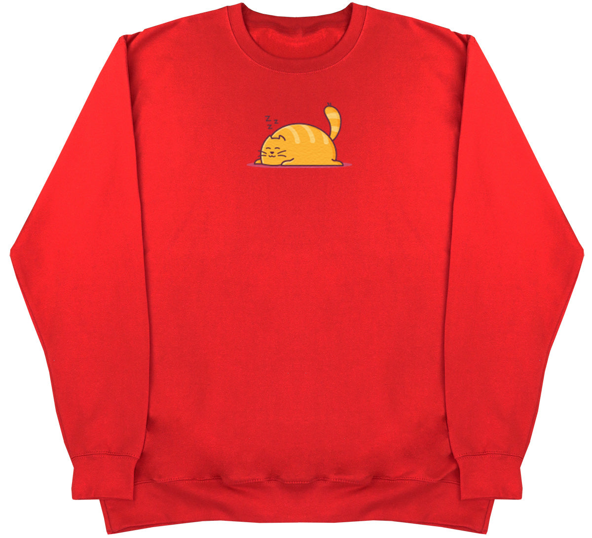 Sleeping Cat - Kids Oversized Comfy Sweater