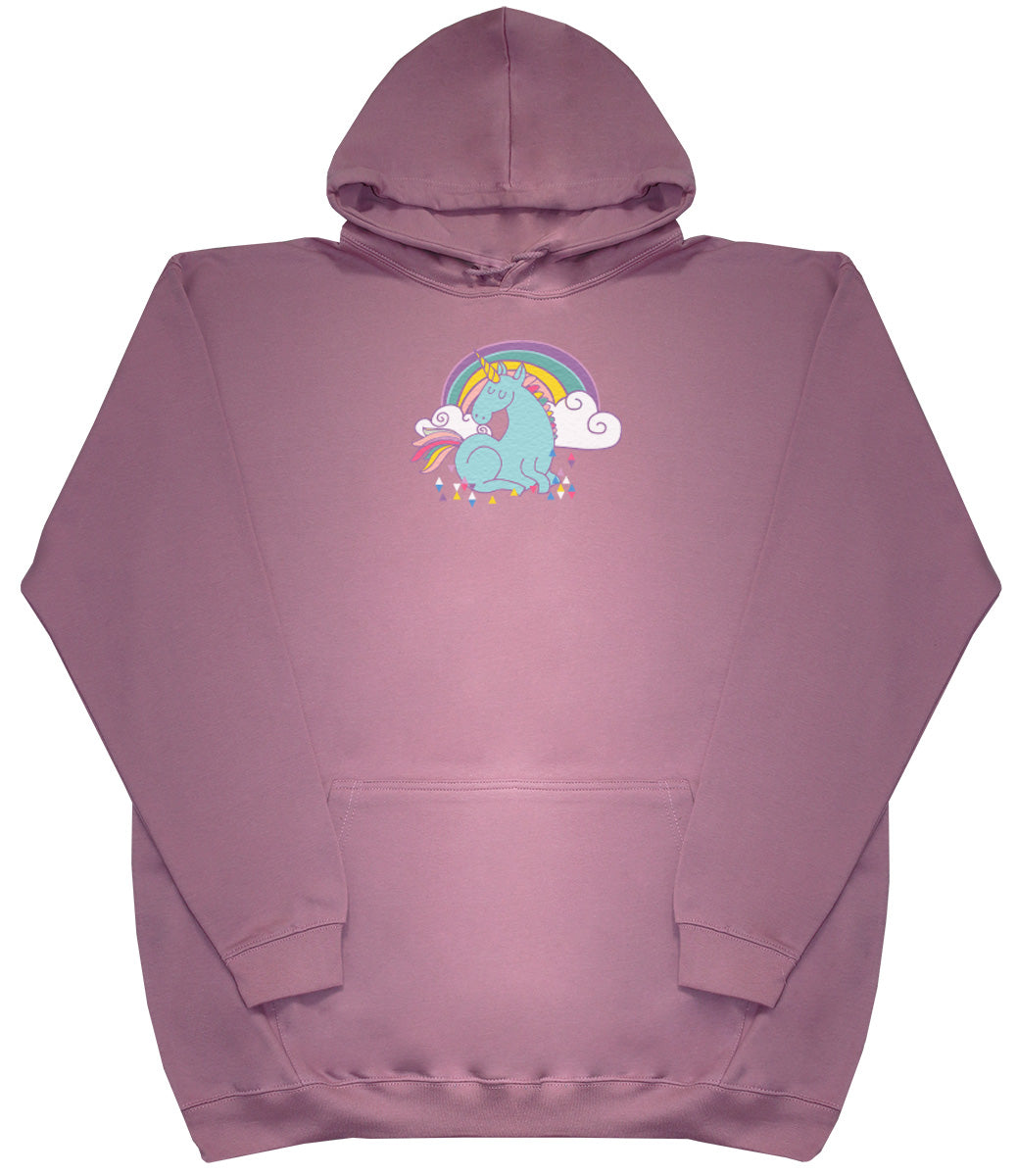 Unicorn Rainbow - Kids Oversized Comfy Original Hoody