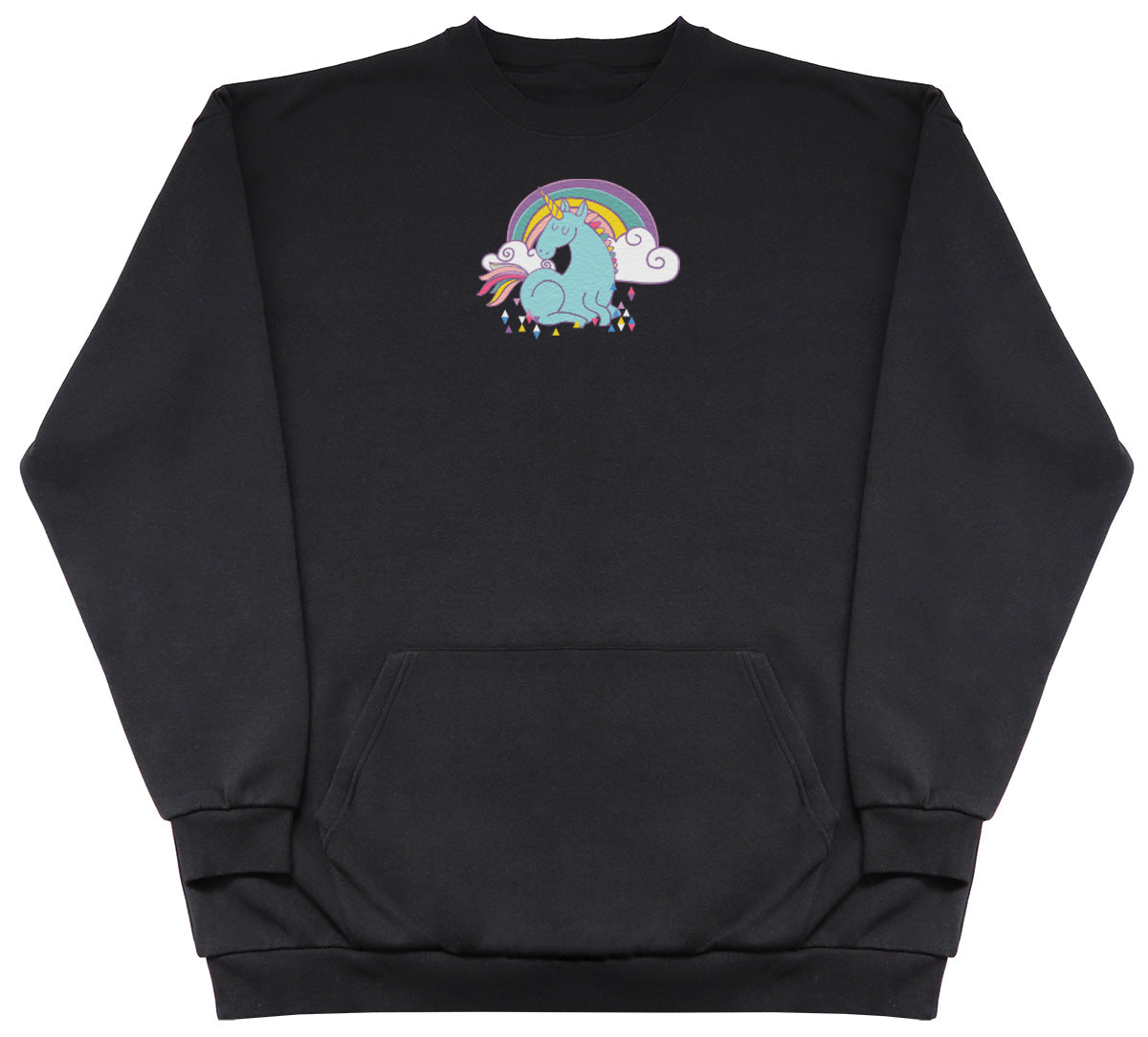 Unicorn Rainbow - Huge Oversized Hoodless Hoodie