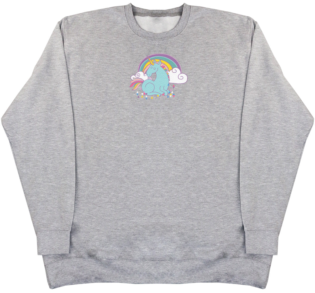 Unicorn Rainbow - Kids Oversized Comfy Sweater