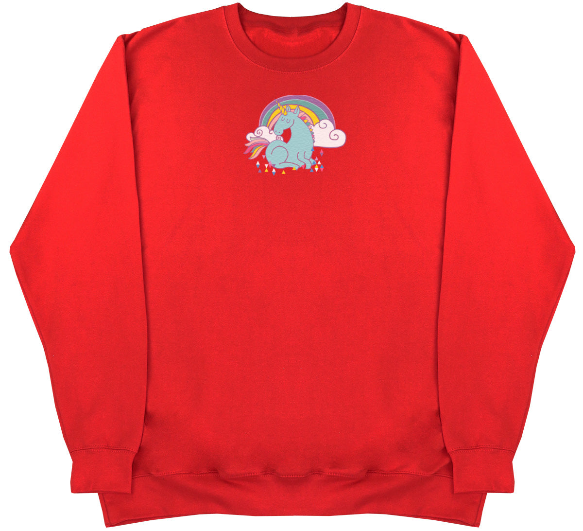 Unicorn Rainbow - Kids Oversized Comfy Sweater