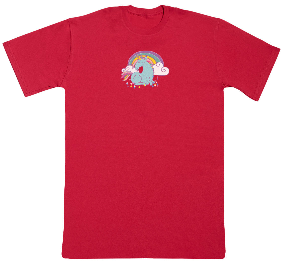 Unicorn Rainbow - Kids Oversized Comfy T-Shirt