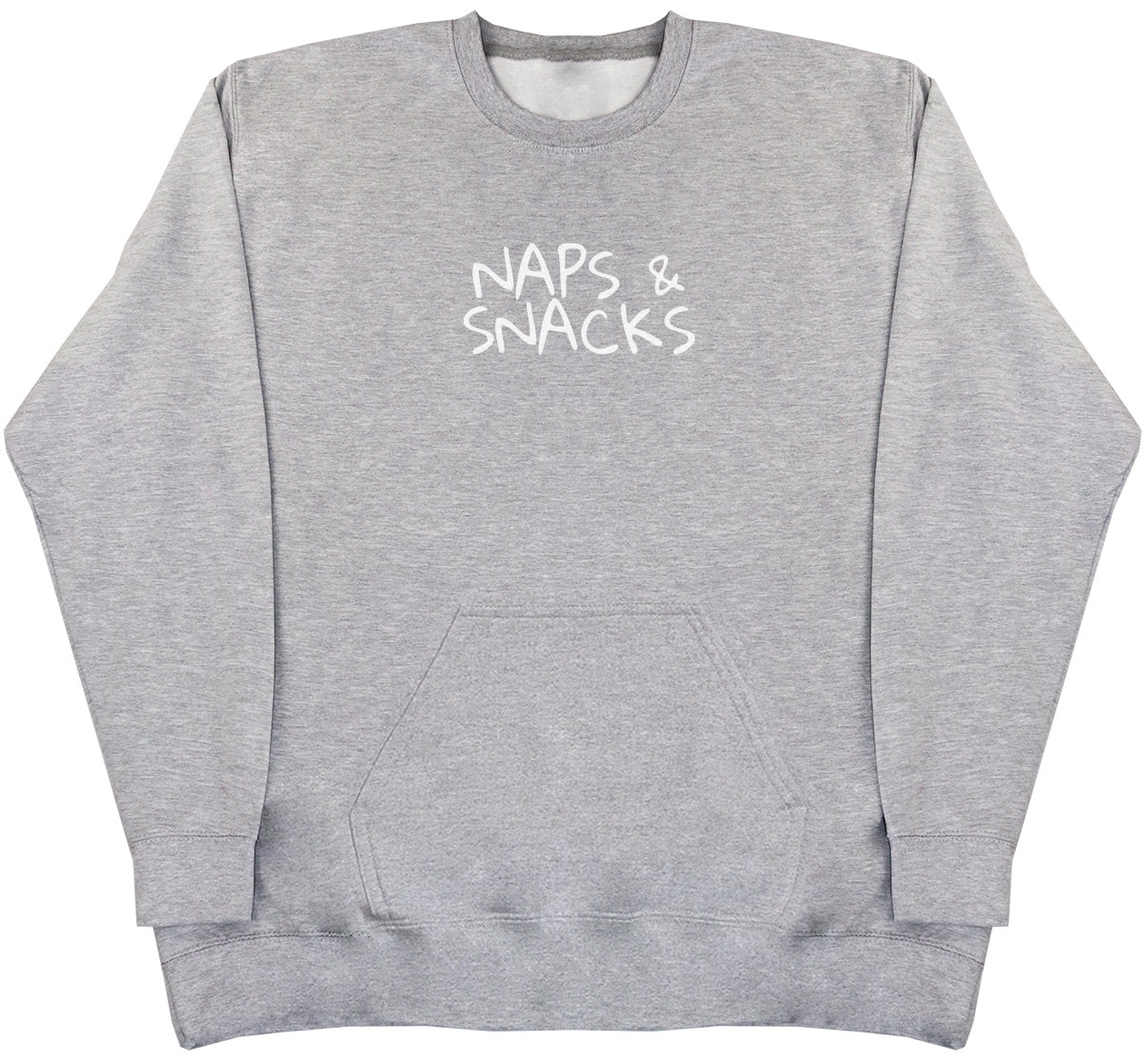 Naps & Snacks - Huge Oversized Hoodless Hoodie