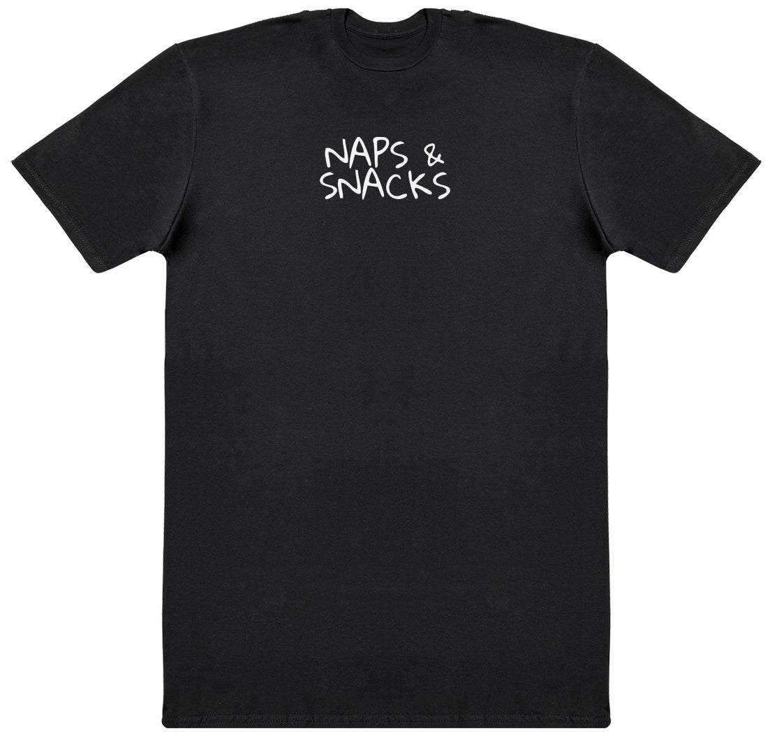 Naps & Snacks - Kids Oversized Comfy T-Shirt