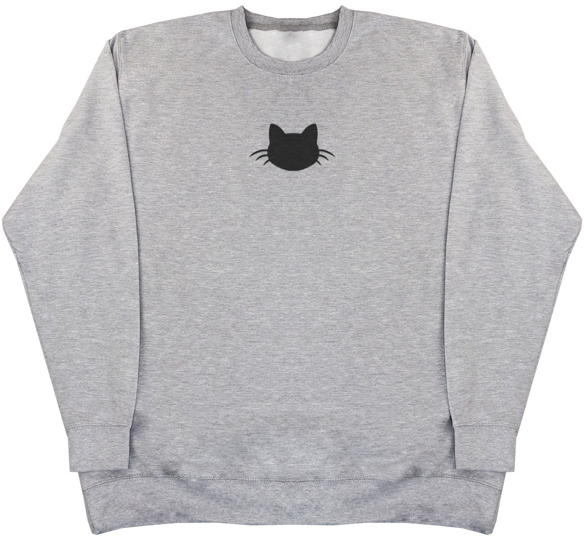 Cat Silhouette - Huge Oversized Comfy Original Sweater