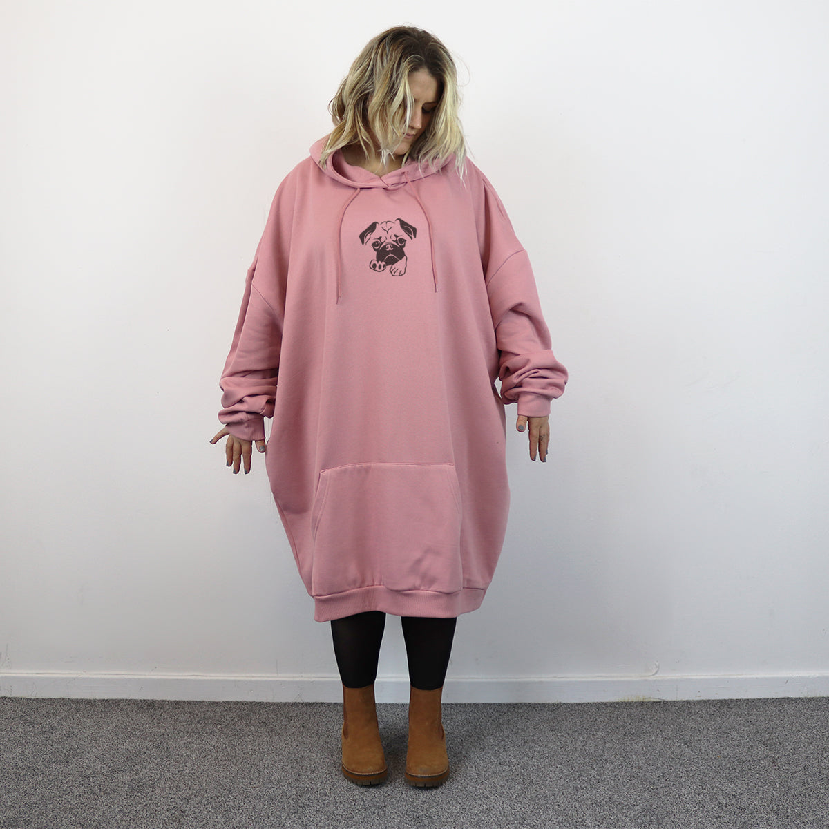 Pug - New Style - Huge Size - Oversized Comfy Hoody