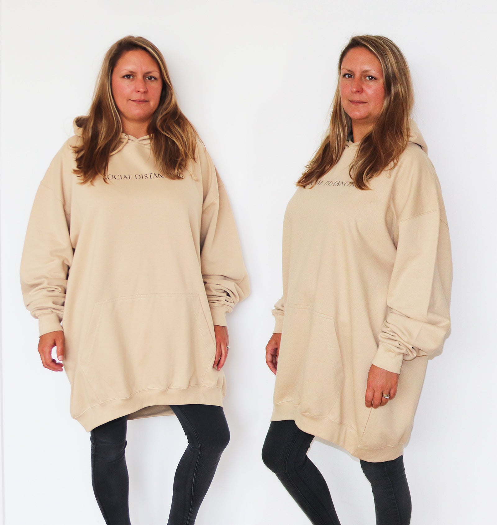 Social Distancing - Huge Oversized Comfy Original Hoody