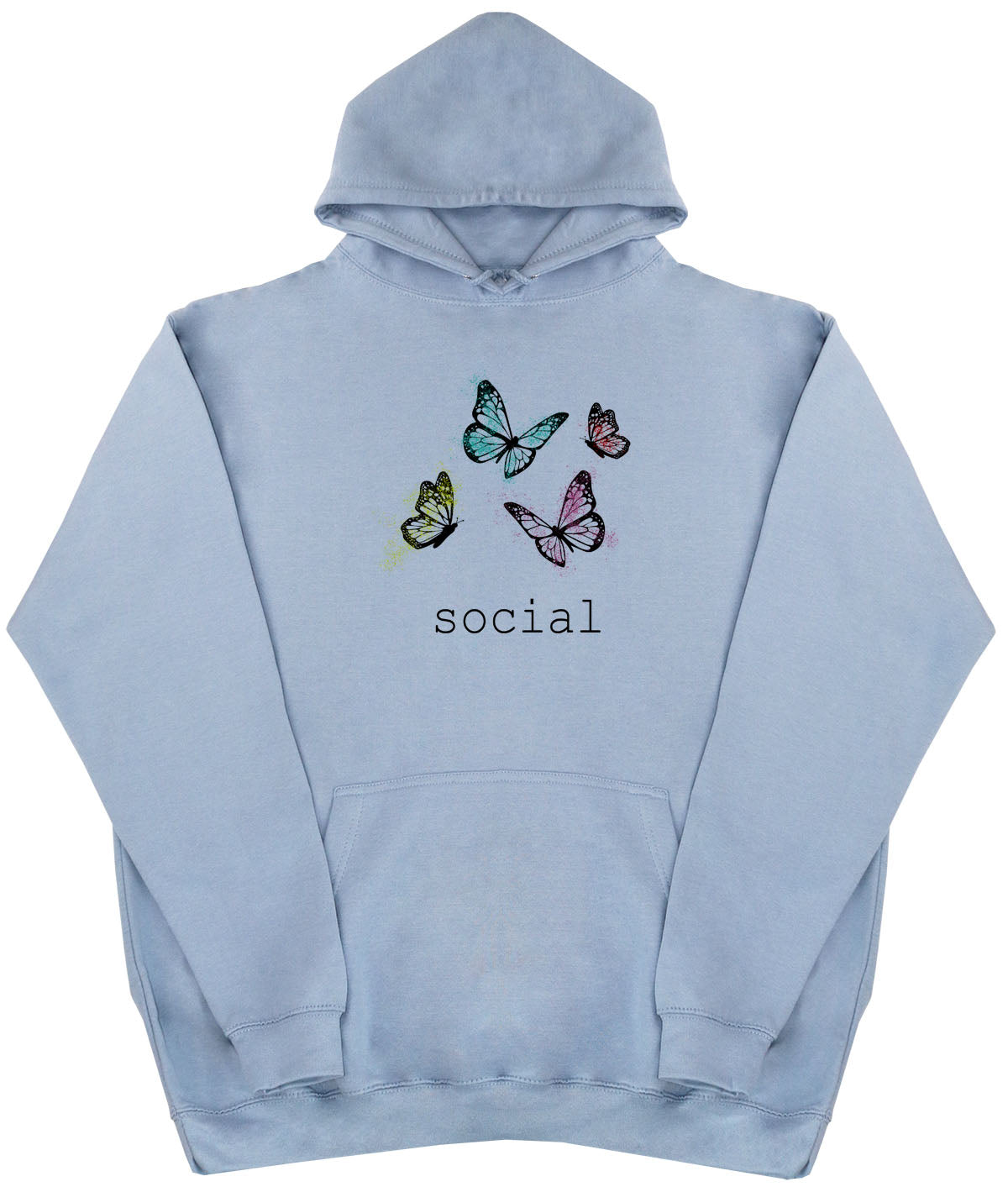 Social Butterfly - Kids Oversized Comfy Original Hoody