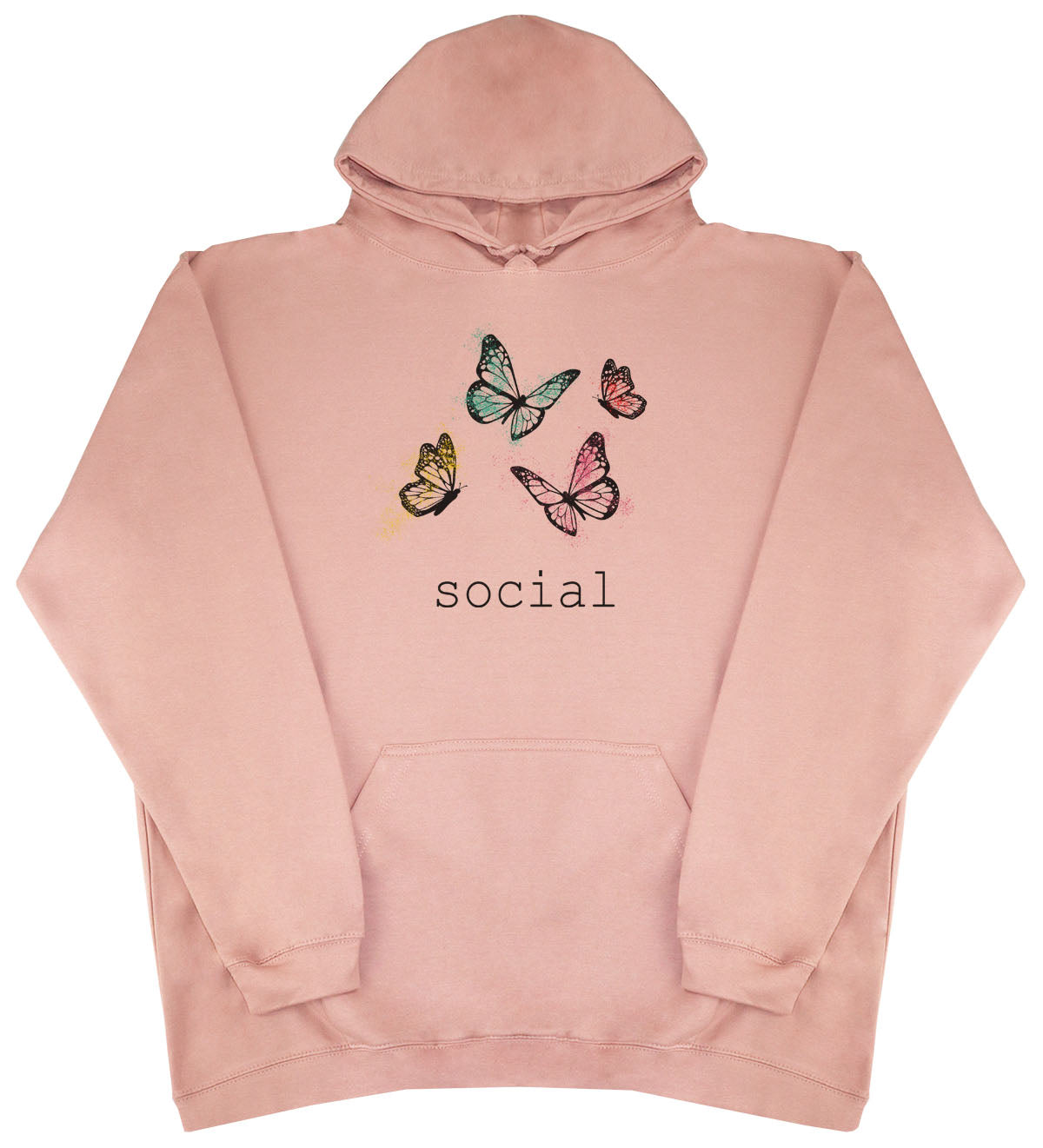 Social Butterfly - Huge Oversized Comfy Original Hoody